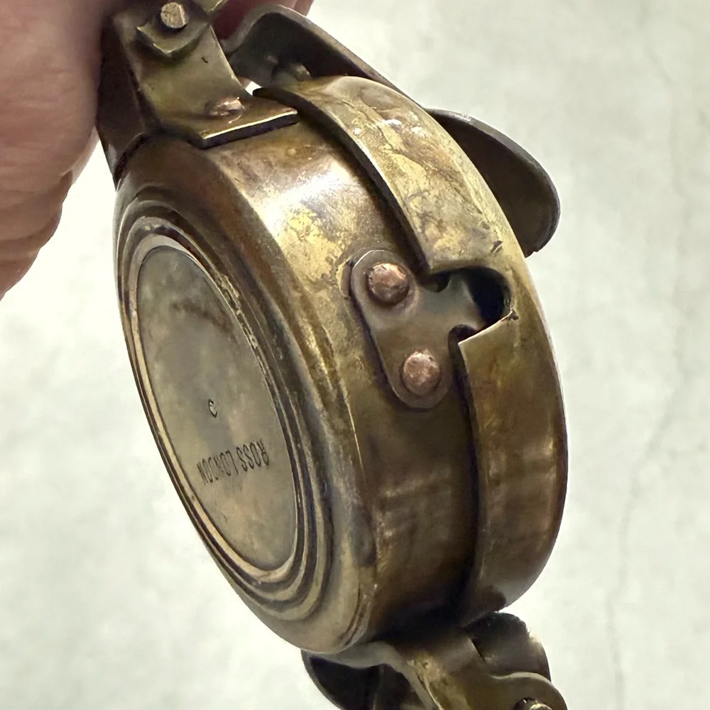 Authentic Vintage Brass Pocket Compass 4” x 2” x 1/2” - Picture 9 of 12